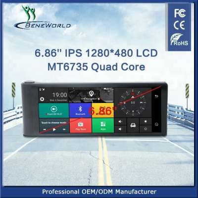 Portable and Dashboard 4G 6.86'' IPS 1280*480 GPS with DVR private tooling exclusive distributor supported