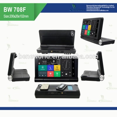 4G truck GPS Navigator with Dual DVR Camera recording Dashboard