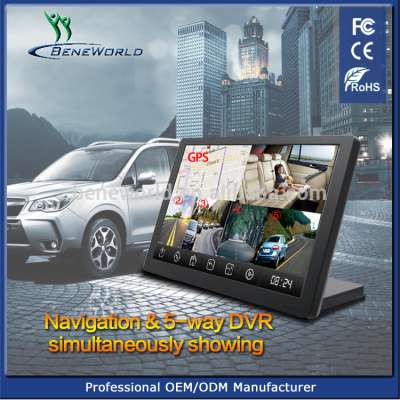 9'' 1024*600 Android GPS with 5 DVR ADAS BT FMT